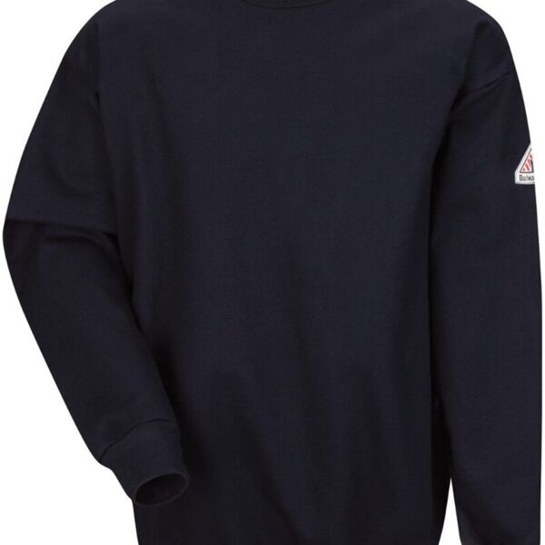 Pullover Crewneck Sweatshirt - Cotton/Spandex Blend - Tall Sizes Thumbnail
