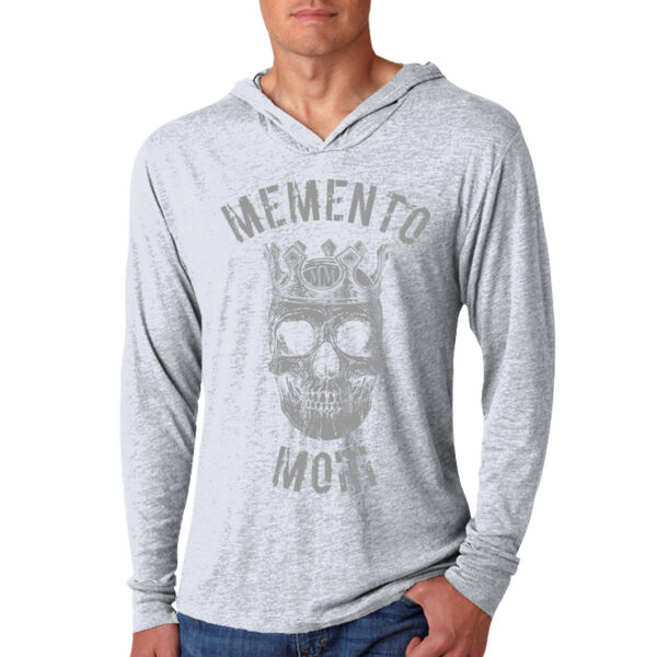 Memento Mori | Long Sleeve Hooded Super Soft Tee Thumbnail
