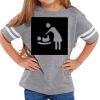 Rabbit Skins Toddler Fine Jersey Football T-Shirt Thumbnail