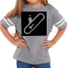 Rabbit Skins Toddler Fine Jersey Football T-Shirt Thumbnail
