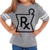 Rabbit Skins Toddler Fine Jersey Football T-Shirt Thumbnail