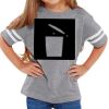 Rabbit Skins Toddler Fine Jersey Football T-Shirt Thumbnail