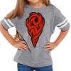 Rabbit Skins Toddler Fine Jersey Football T-Shirt Thumbnail