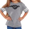 Rabbit Skins Toddler Fine Jersey Football T-Shirt Thumbnail